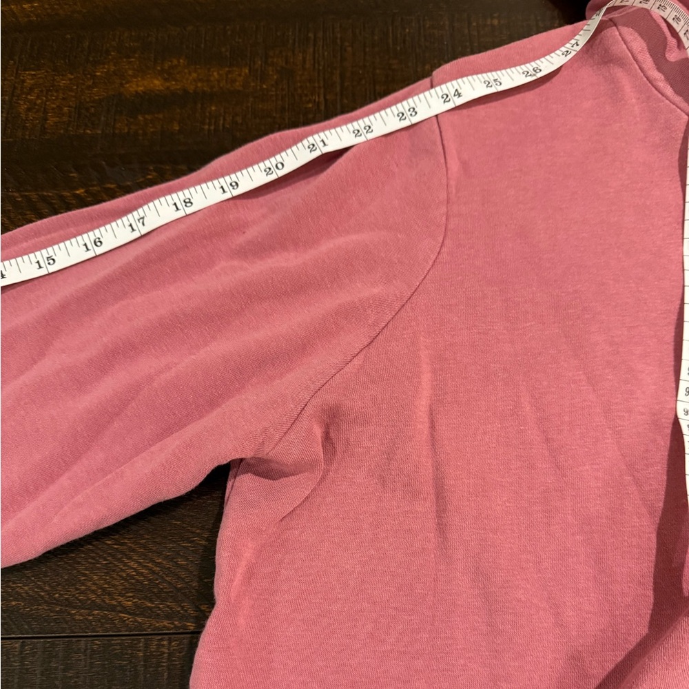 Nike Funnel Neck Fleece Hoodie Dusty Pink Kangaroo Pocket Size M - Picture 7 of 9
